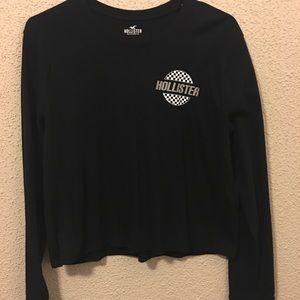 Hollister long sleeved crop tshirt